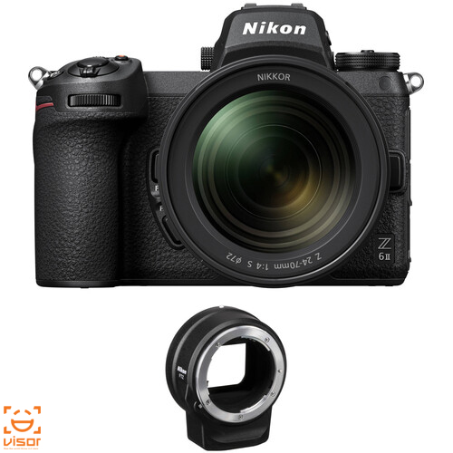 کیت دوربین بدون آینه نیکون Nikon Z 6 II 24-70 f/4 and FTZ Adapter Kit