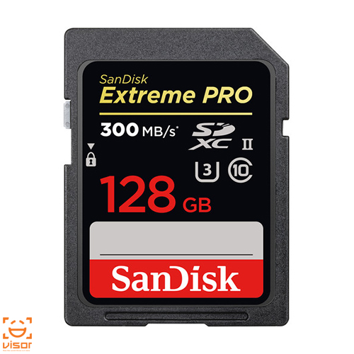 کارت حافظه SD سن دیسک Sandisk 128GB Extreme PRO UHS-II SDXC 300MB/S 2000X