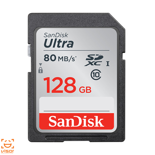 کارت حافظه SD سن دیسک Sandisk 128GB Ultra UHS-I SDXC 533X:CLASS 10