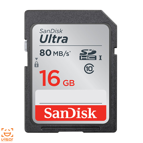 کارت حافظه SD سن دیسک Sandisk 16GB Ultra UHS-I SDHC 533X:CLASS 10