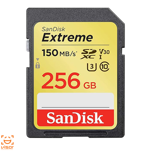 کارت حافظه SD سن دیسک Sandisk 256GB Extreme SDXC UHS-I 150MB/S