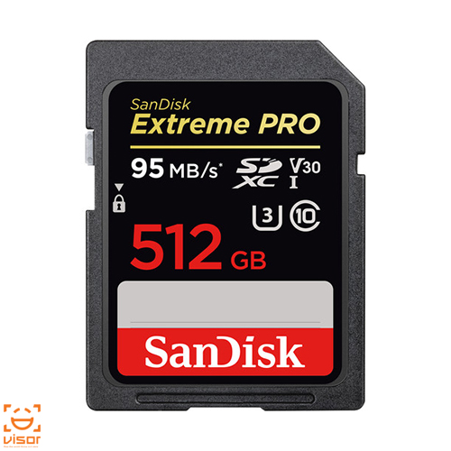 کارت حافظه SD سن دیسک Sandisk 512GB Extreme PRO UHS-I SDXC V30