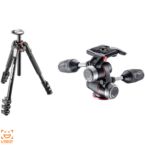 سه پایه مانفروتو Manfrotto MT190XPRO4 with MHXPRO-3W