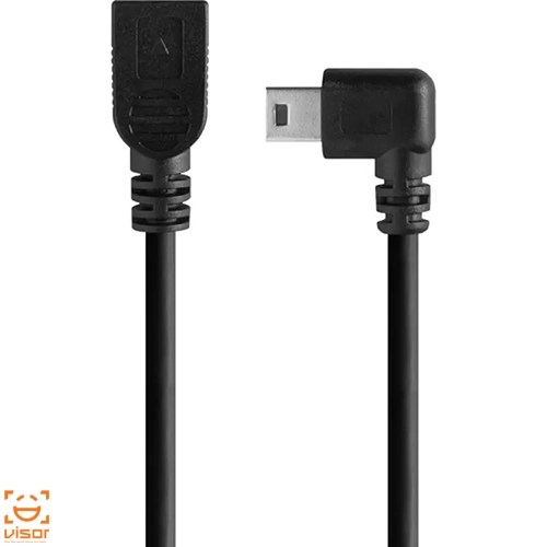 کابل تتر تولز Tether Tools CU5463LT Mini B USB 2.0 Left Angle Cable Adapter BLK 30cm