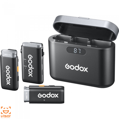 میکروفون بی‌سیم دو‌کاناله گودکس Godox WEC 2-Person Wireless Microphone (2.4 GHz)