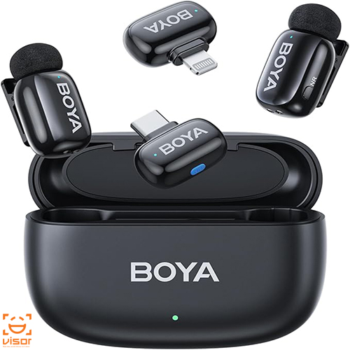 میکروفون یقه ای بویا Boya Mini 12 Combo Black